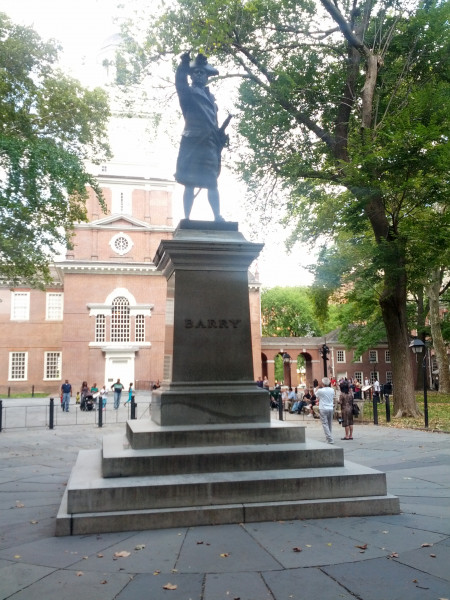 Commodore Barry Statue