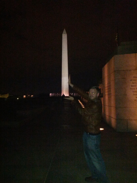 Spaß mit dem Washington Monument